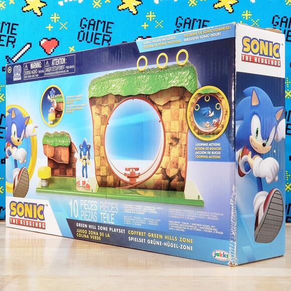 Sonic The Hedgehog GREEN HILL ZONE 10 Piece GO SEGA 2020 Playset Jakks Pacific - Picture 6 of 10